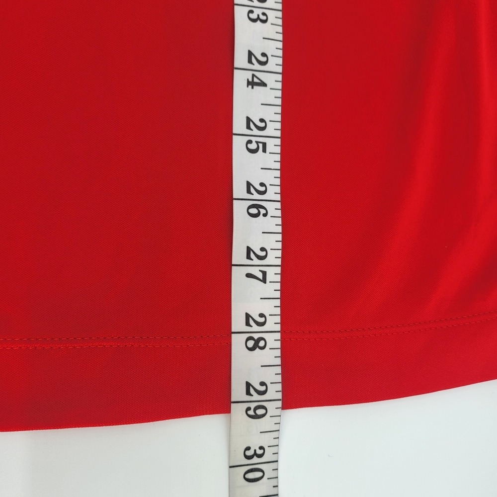 Nike Golf Tour Performance Dri-Fit Polo Mens Size Medium Solid Red - Picture 6 of 8